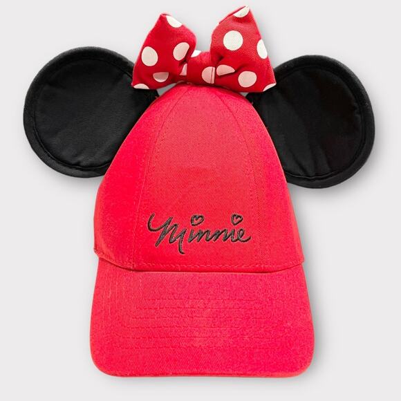 DISNEY Minnie Mouse ears baseball hat youth side snap back adjustable - Picture 1 of 6